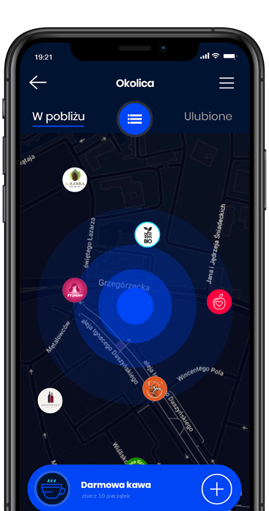 Stamper aplikacja mobilna okolica